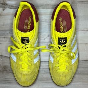 adidas Gazelle Yellow Collegiate Burgundy (Size 8.5W)